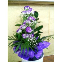 БУКЕТИ С ЕУСТОМИ ( Lisianthus )